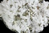 Quartz Crystal Cluster with Pyrite - Peru #138164-1
